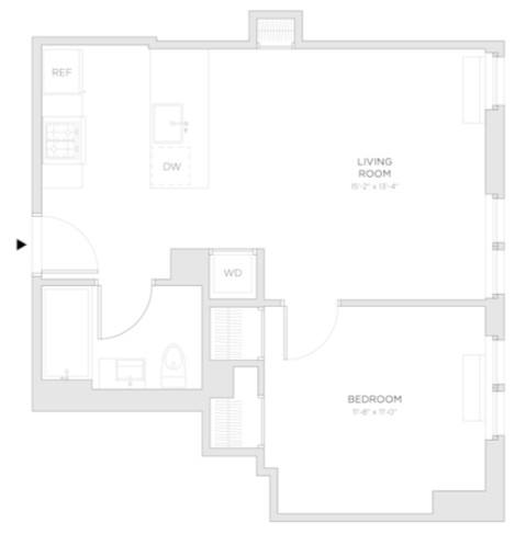 Apartment for rent at 553 W 53rd St #2009, New York, NY 10019