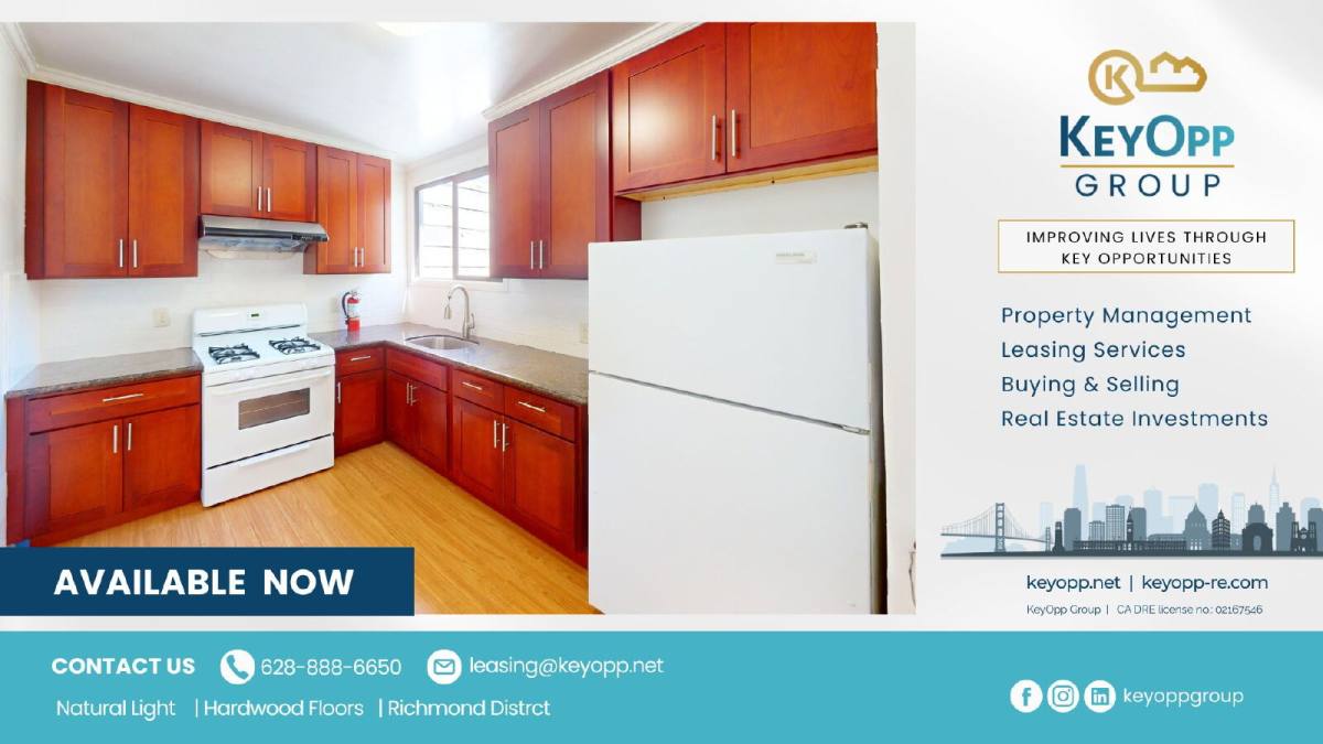 Apartment for rent at 3421 Anza St #5, San Francisco, CA 94121