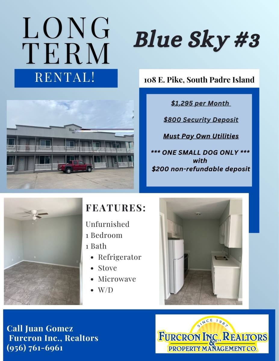 Condo for rent at 108 E Pike #3, South Padre Island, TX 78597