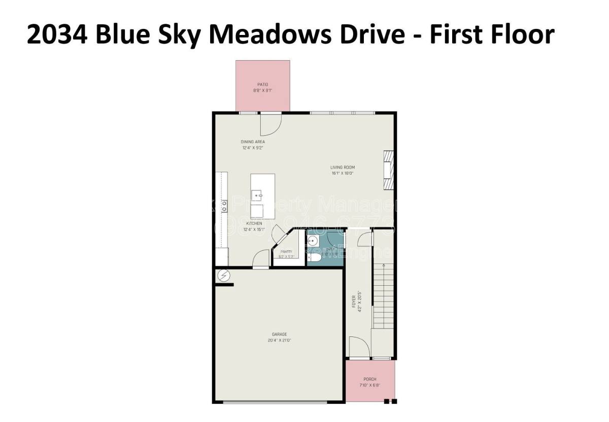 House for rent at 2034 Blue Sky Meadows Dr, Monroe, NC 28110