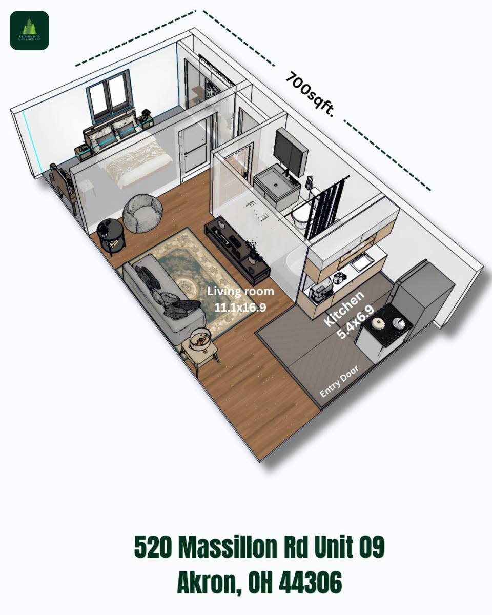 Apartment for rent at 520 Massillon #9, Akron, OH 44306