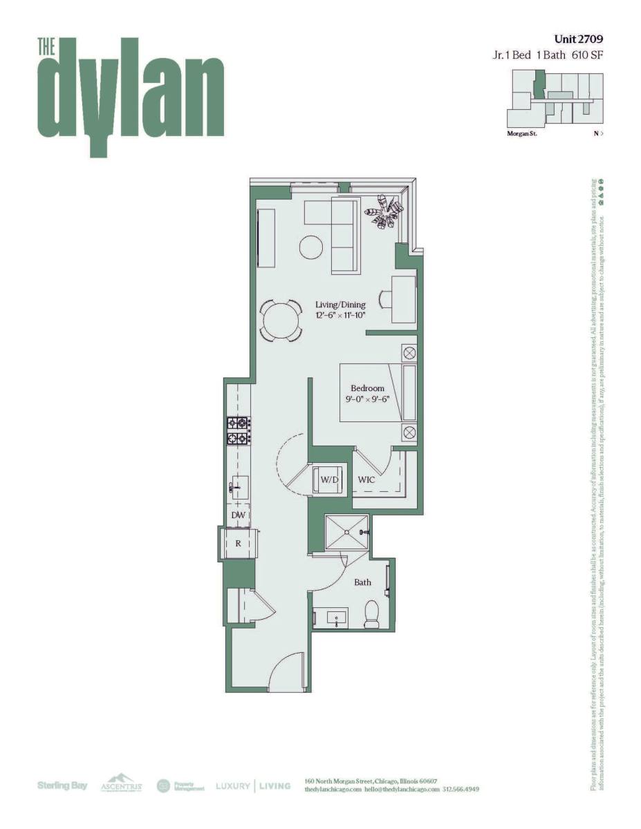 Apartment for rent at 160 N Morgan St, Chicago, IL 60607