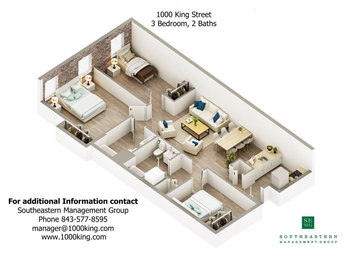 Apartment for rent at 1000 King St #100, Charleston, SC 29403