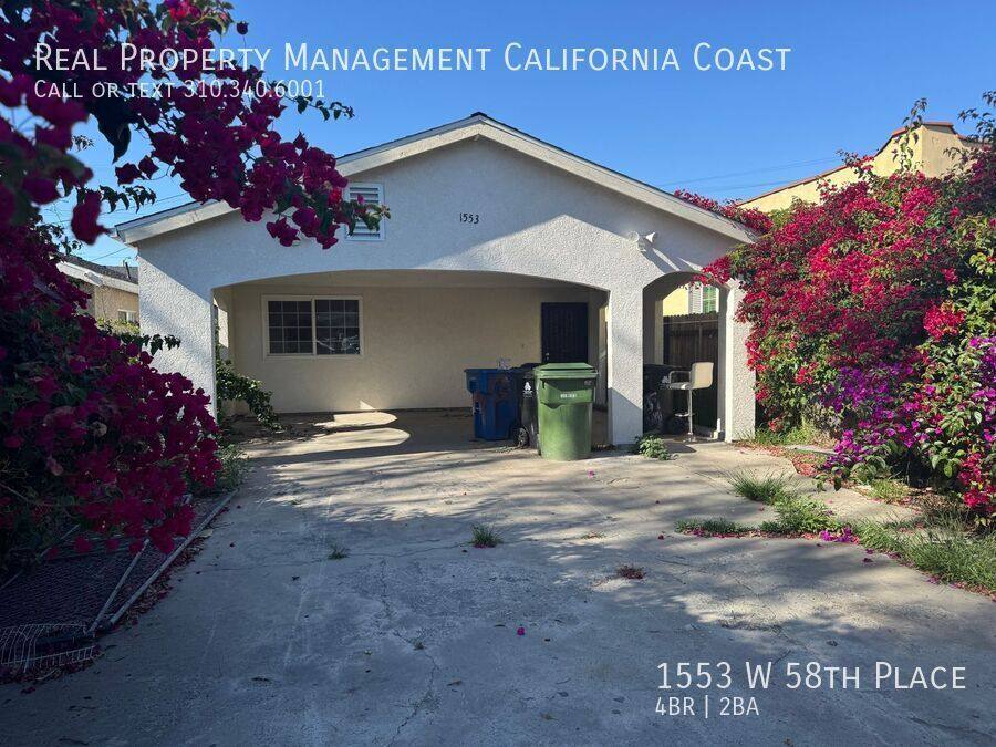 House for rent at 1553 W 58th Place, Los Angeles, CA 90047
