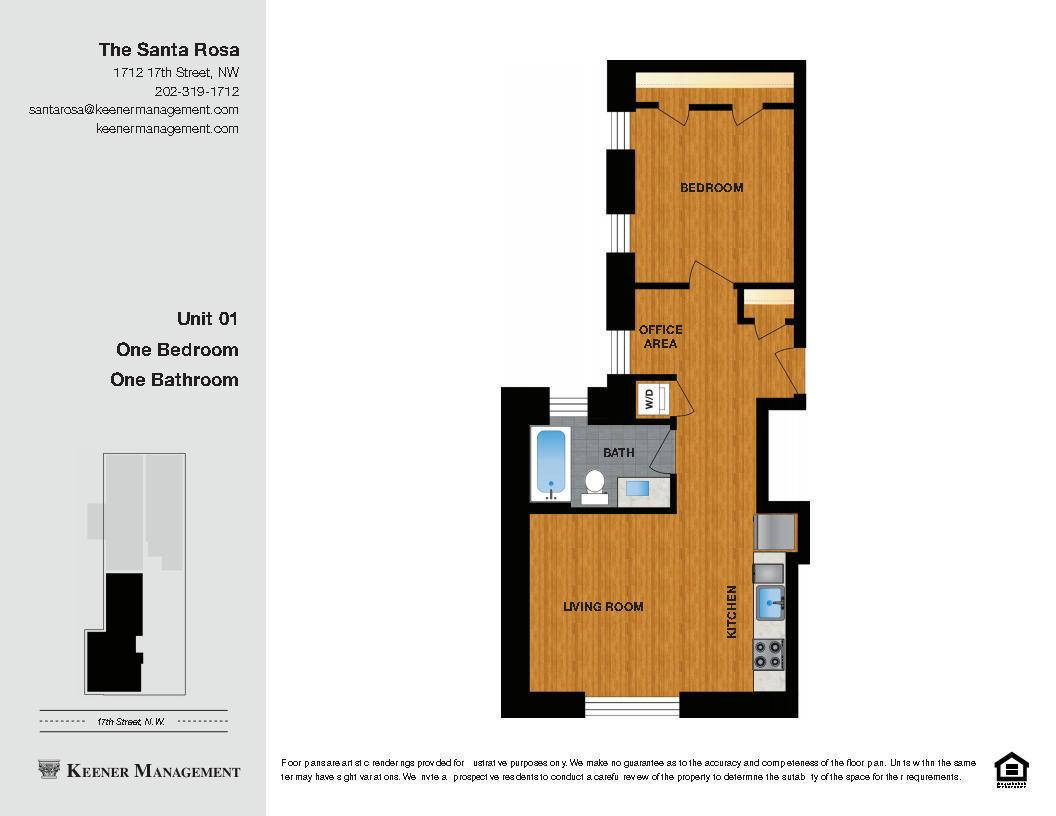 Apartment for rent at 1712 17th St #NW, Washington, DC 20009
