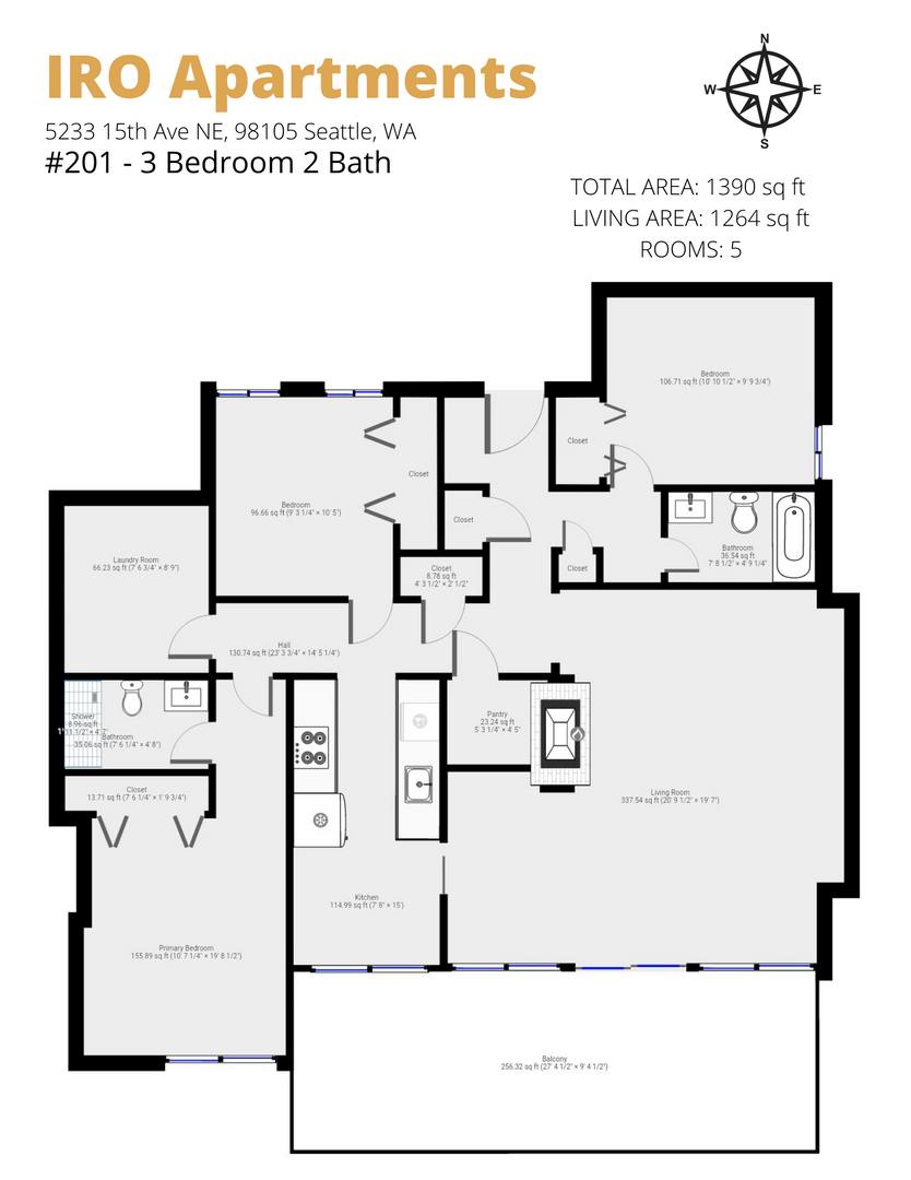 Apartment for rent at Iro, 5233 15th Ave NE, Seattle, WA 98105