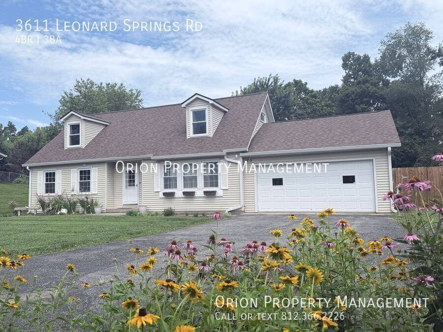 House for rent at 3611 Leonard Springs Rd, Bloomington, IN 47403