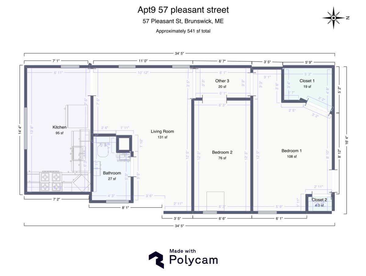 Apartment for rent at 57 Pleasant St, Brunswick, ME 04011