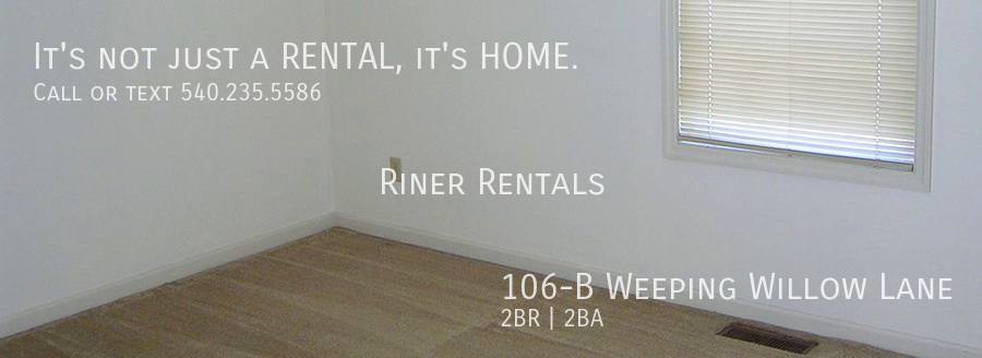 Townhouse for rent at 106-B Weeping Willow Lane, Bridgewater, VA 22812