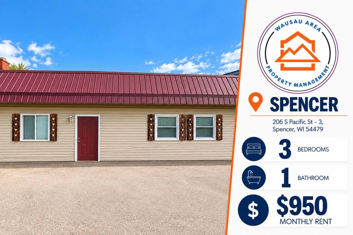 Apartment for rent at 206 S Pacific St, Spencer, WI 54479