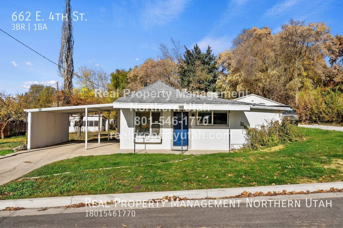 House for rent at 662 E 4th St, Ogden, UT 84404