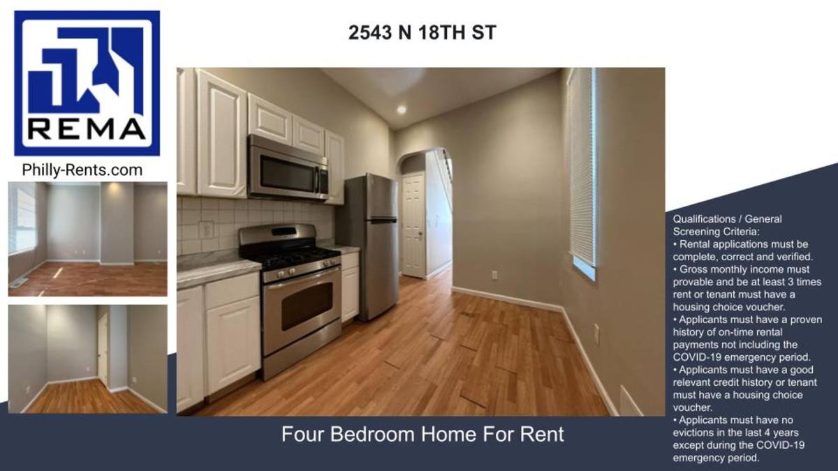 House for rent at 2543 N 18th St, Philadelphia, PA 19132