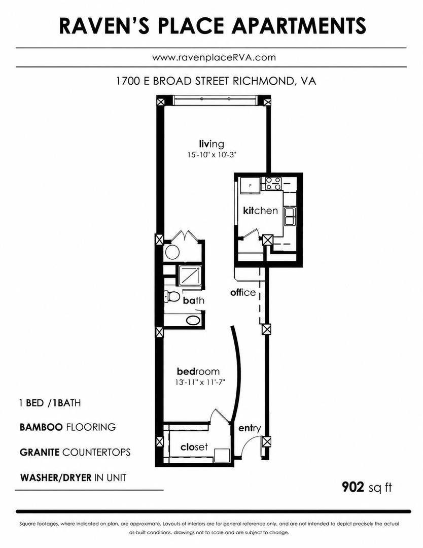 Apartment for rent at Raven Place, 1710 E Broad St, Richmond, VA 23223