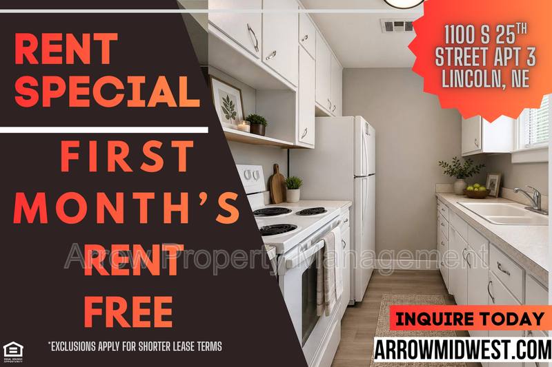Apartment for rent at 1100 S 25th St #3, Lincoln, NE 68502