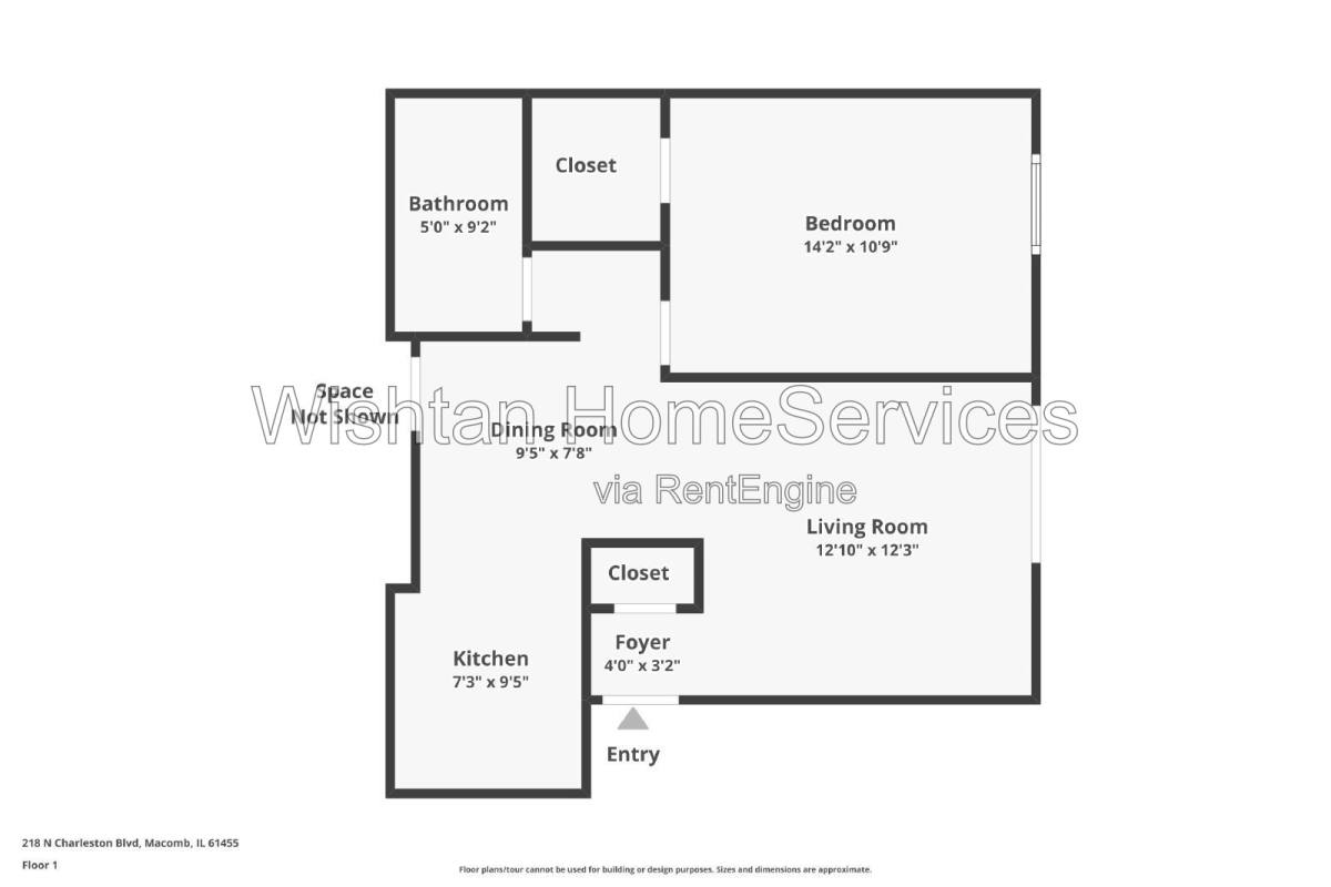 Apartment for rent at 218 Charleston Blvd #1, Macomb, IL 61455