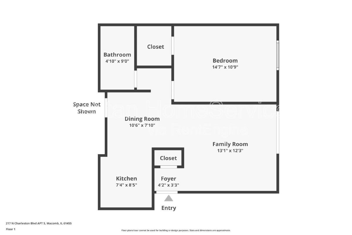 Apartment for rent at 219 Charleston Blvd #1, Macomb, IL 61455