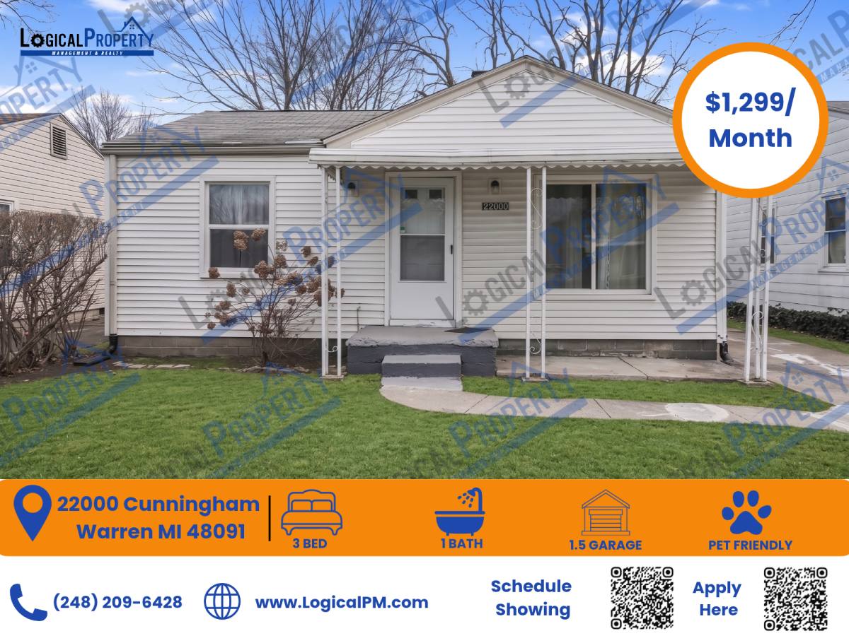 House for rent at 22000 Cunningham Ave, Warren, MI 48091