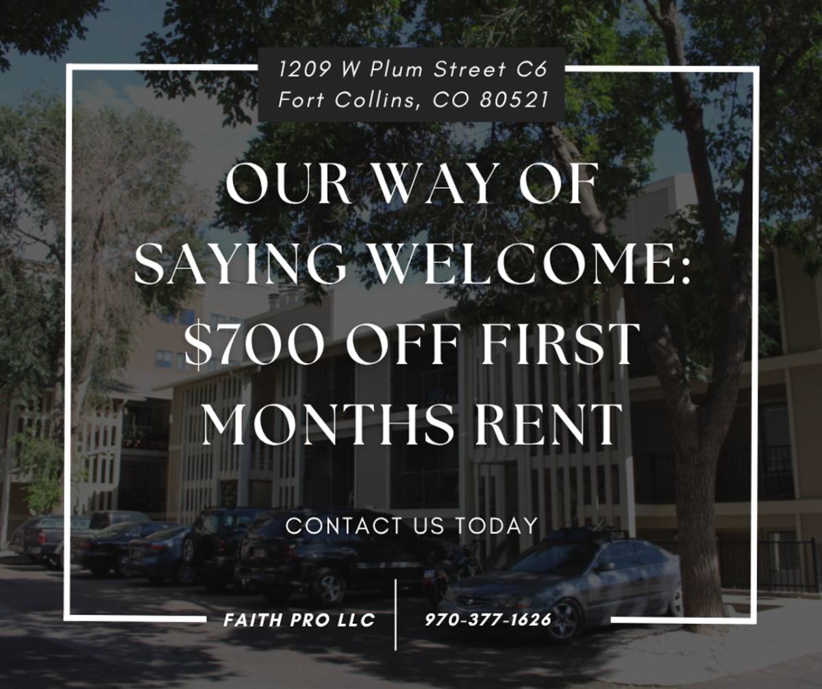 Condo for rent at 1209 W Plum St #C-6, Fort Collins, CO 80521