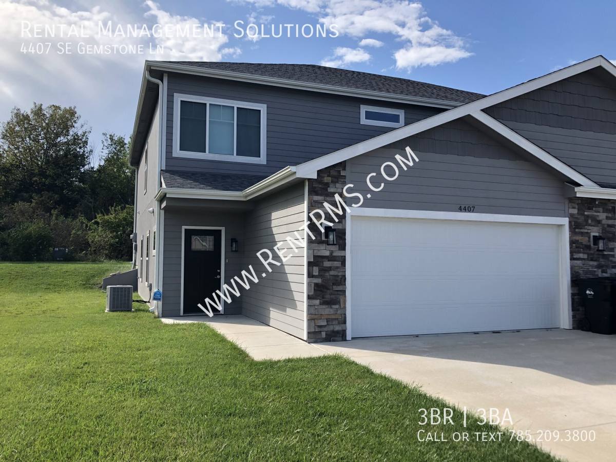 Townhouse for rent at 4407 SE Gemstone Lane, Topeka, KS 66609