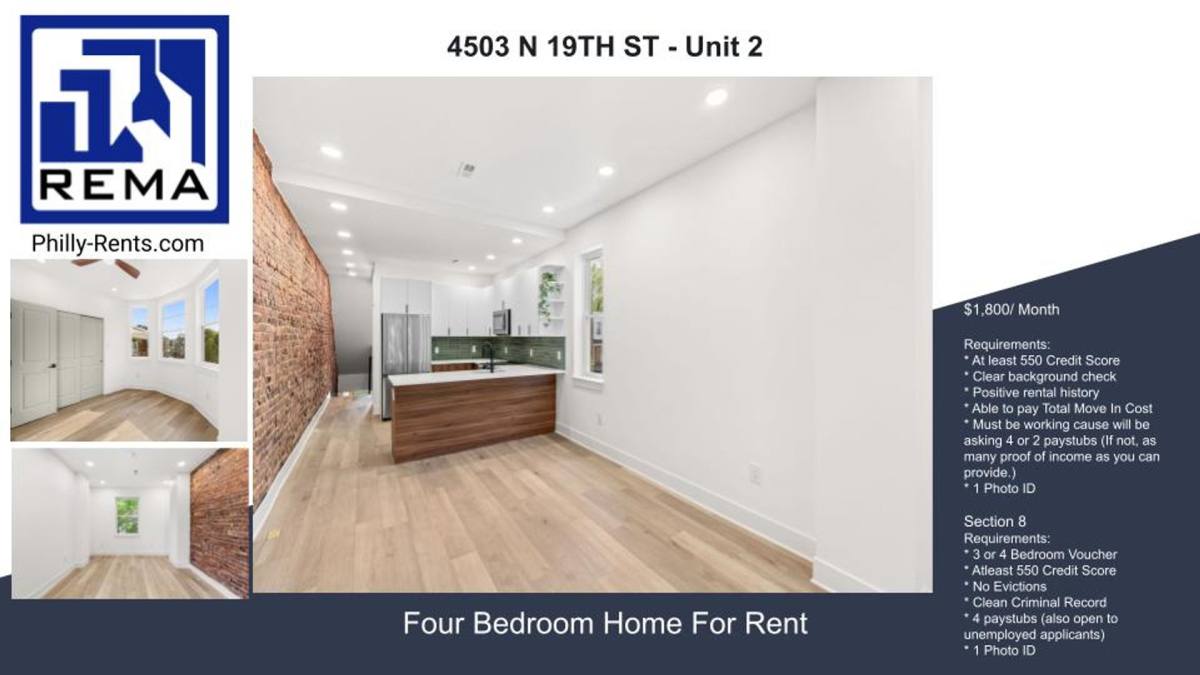 Apartment for rent at 4503 N 19th St, Philadelphia, PA 19140
