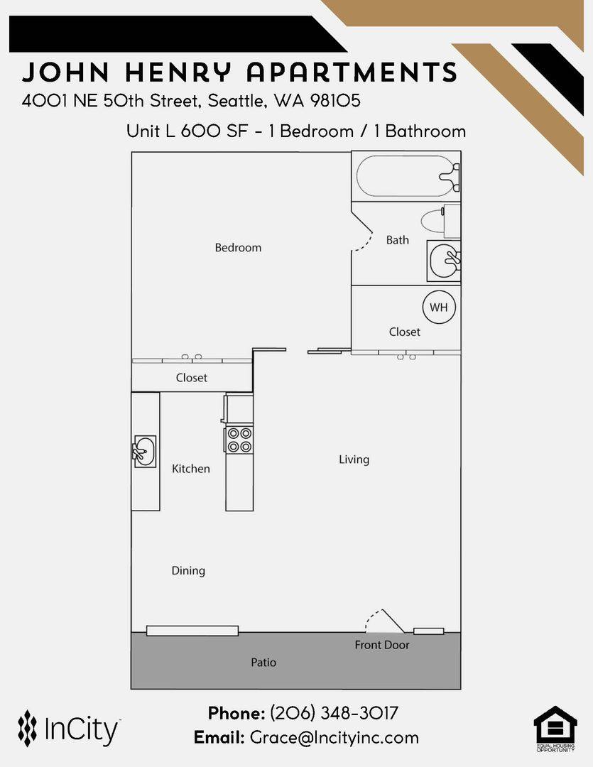 Apartment for rent at John Henry, 4001 NE 50th St, Seattle, WA 98105