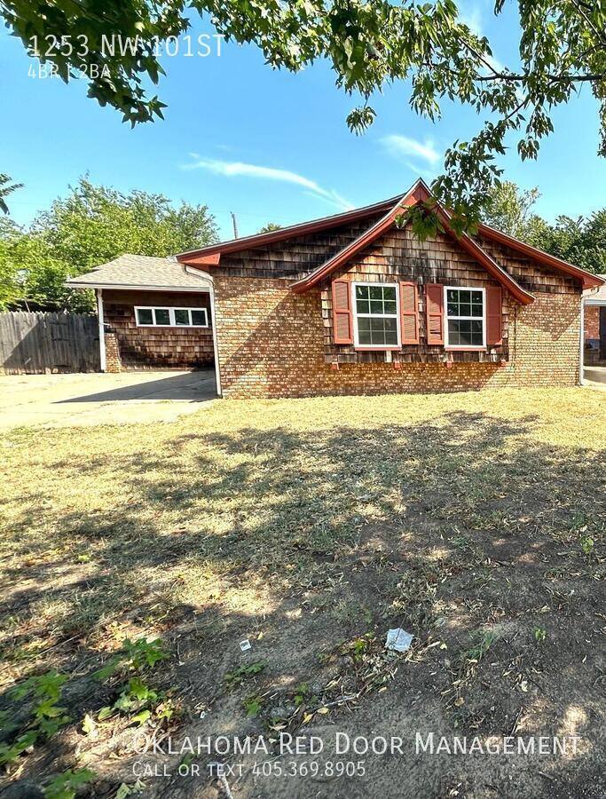 House for rent at 1253 NW 101st, Oklahoma City, OK 73114