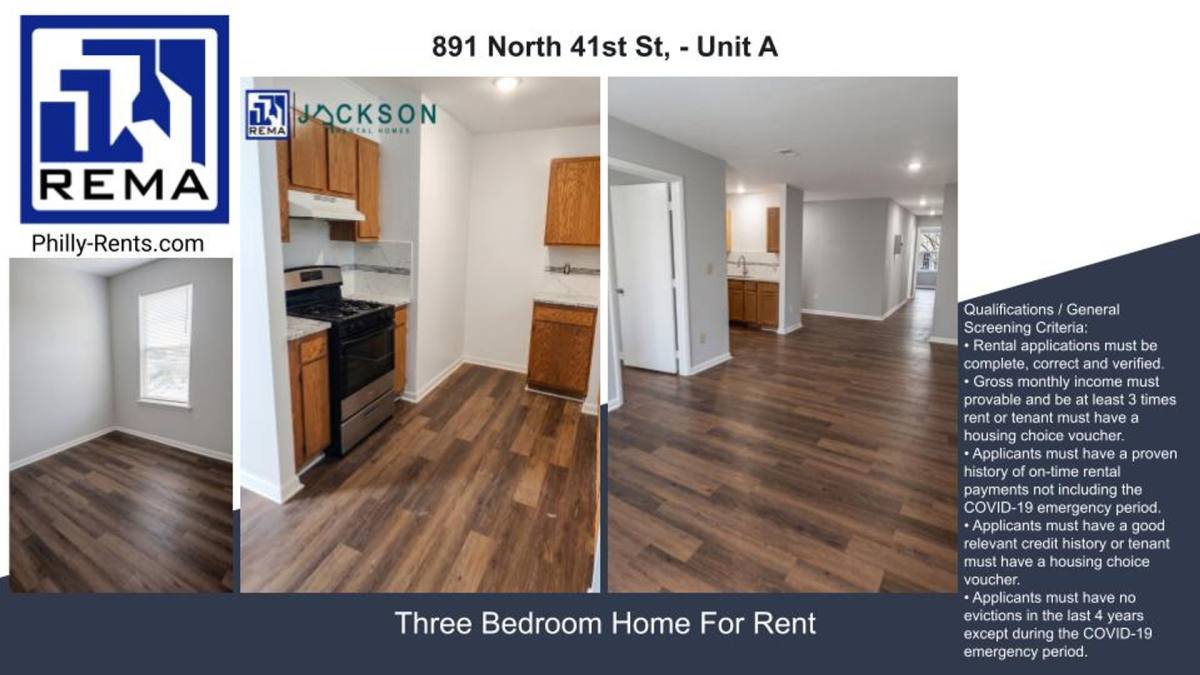 Apartment for rent at 891 N 41st St, Philadelphia, PA 19104