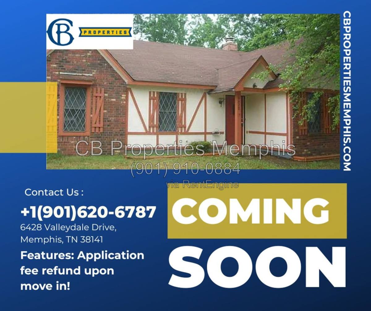 House for rent at 6428 Valleydale Dr, Memphis, TN 38141