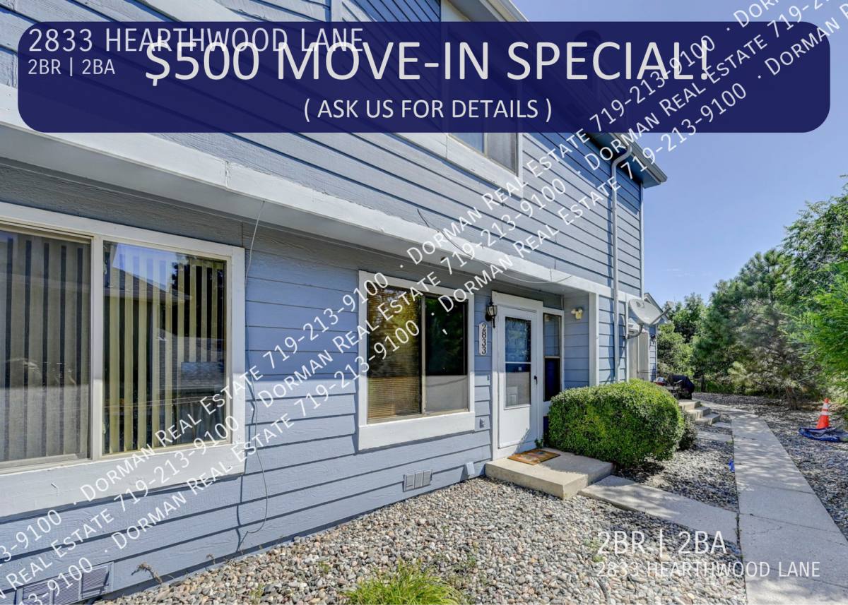 Townhouse for rent at 2833 Hearthwood Lane, Colorado Springs, CO 80917