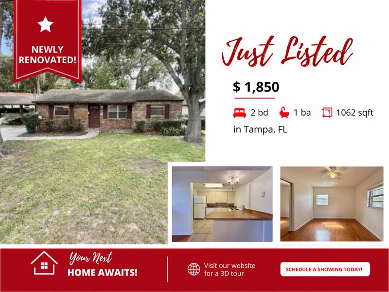 House for rent at 1502 W Country Club Dr, Tampa, FL 33612
