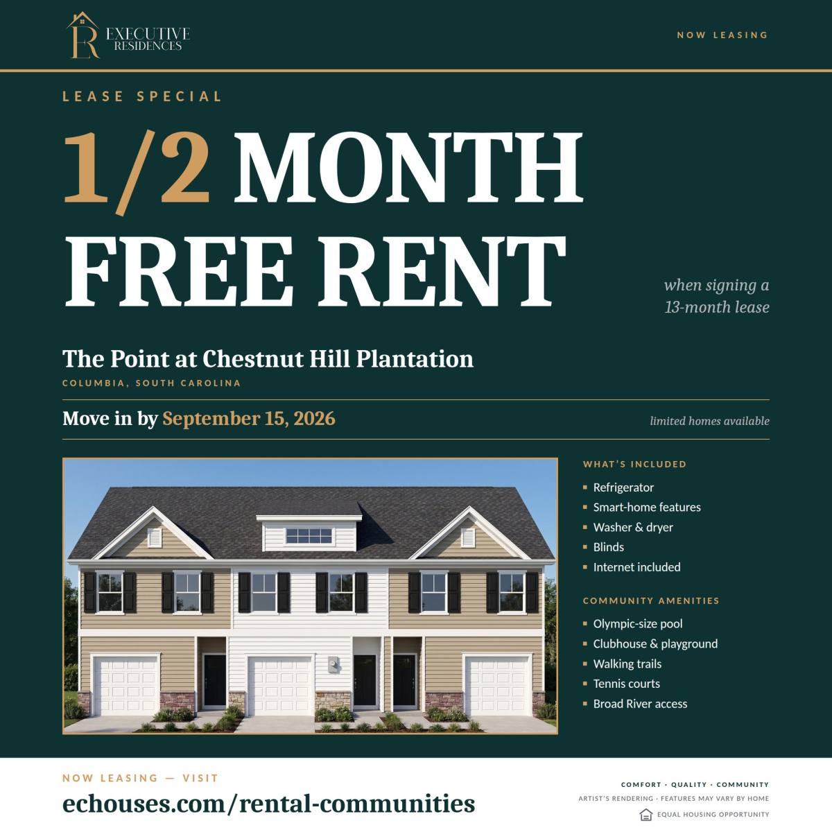 Townhouse for rent at 234 Winding Chestnut Dr, Columbia, SC 29212