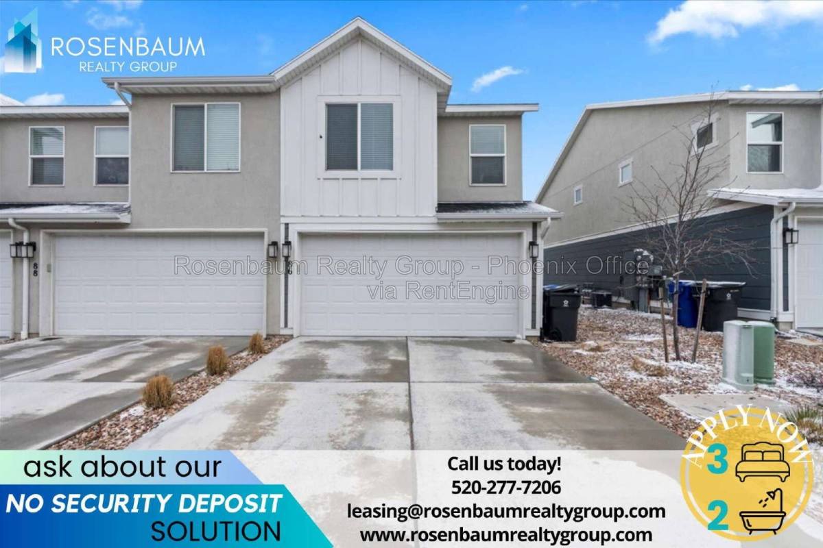 Townhouse for rent at 86 N Monitor Row, Saratoga Springs, UT 84045
