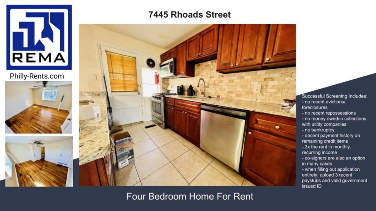 House for rent at 7445 Rhoads St, Philadelphia, PA 19151