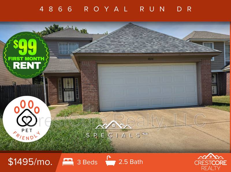 House for rent at 4866 Royal Run Dr, Memphis, TN 38128