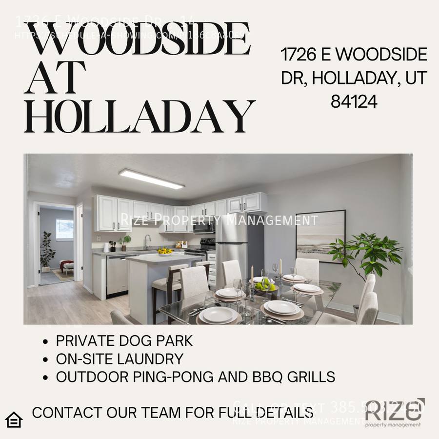Apartment for rent at 1736 E Woodside Dr, Salt Lake City, UT 84124