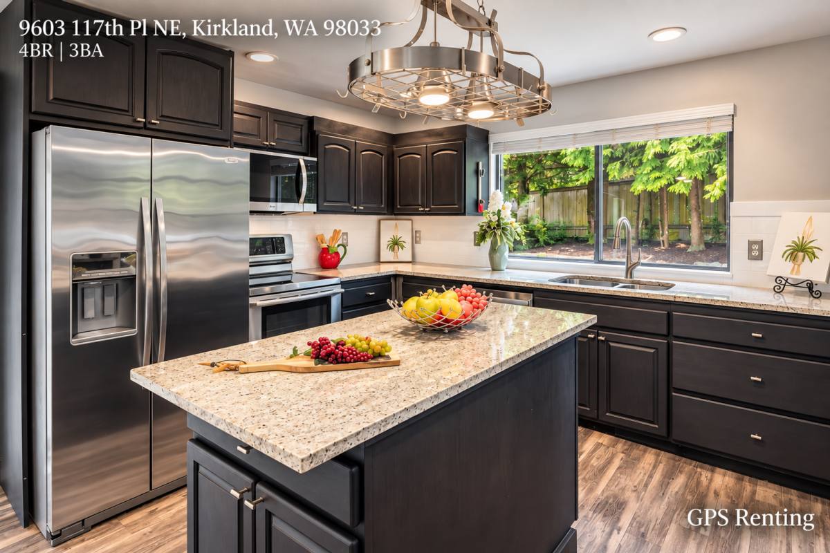 House for rent at 9603 117th Place NE, Kirkland, WA 98033