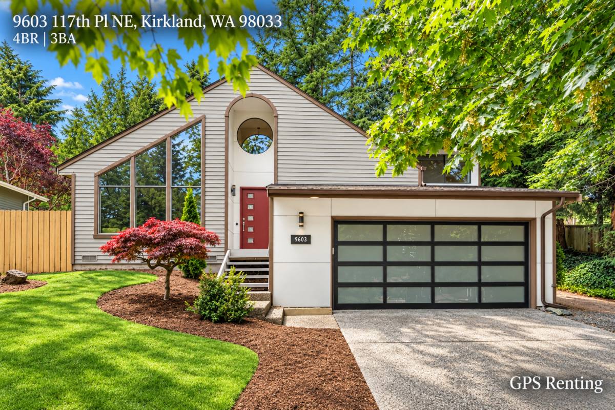 House for rent at 9603 117th Place NE, Kirkland, WA 98033