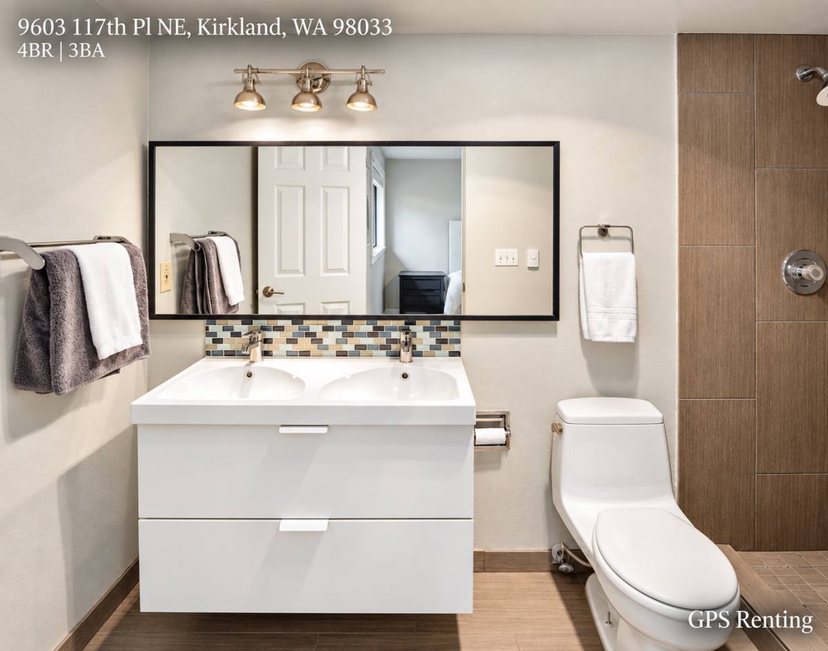 House for rent at 9603 117th Place NE, Kirkland, WA 98033