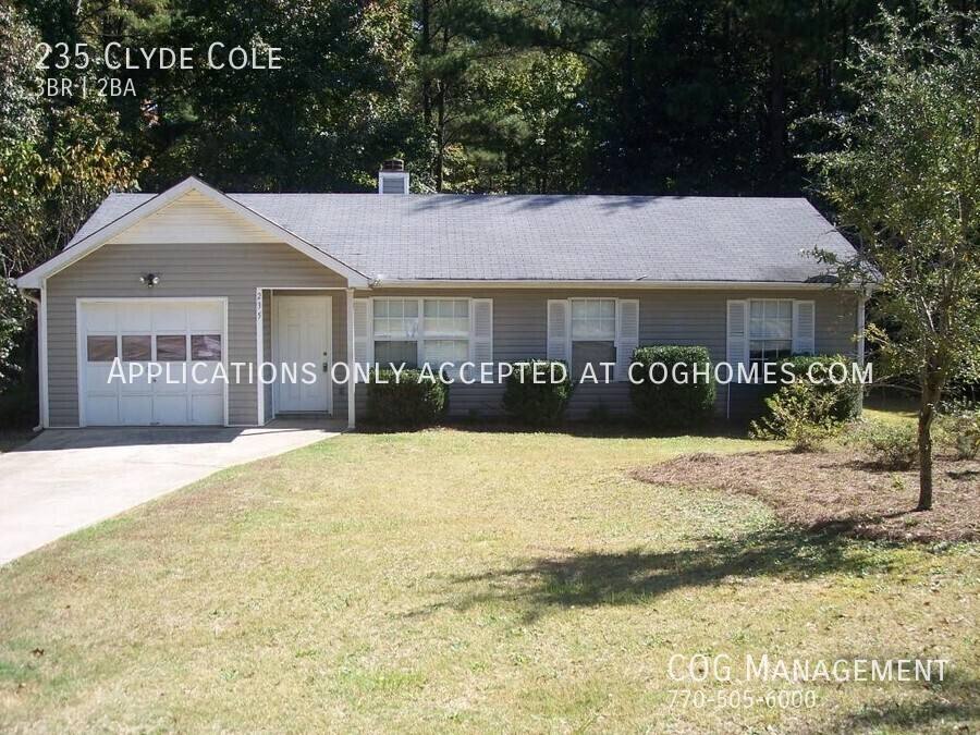 House for rent at 235 Clyde Cole, Dallas, GA 30157