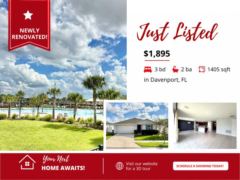 House for rent at 759 Jefferson St, Davenport, FL 33837