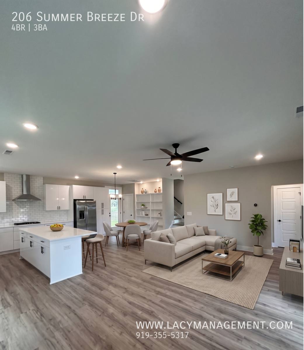 House for rent at 206 Summer Breeze Dr, Durham, NC 27704