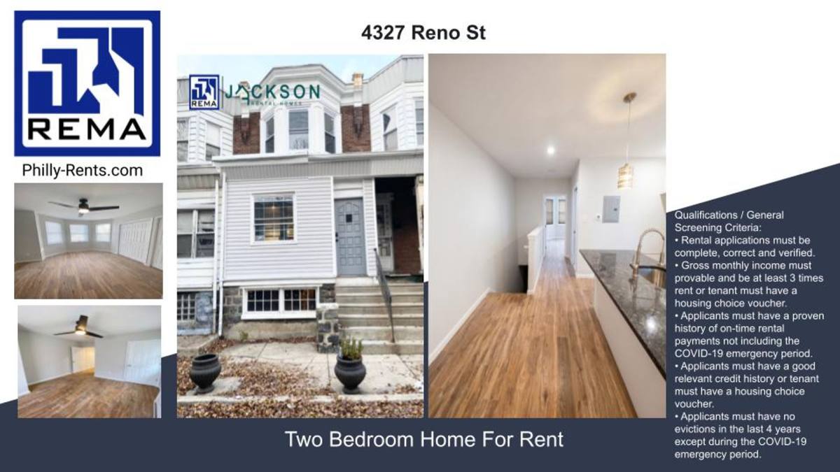 Apartment for rent at 4327 Reno St, Philadelphia, PA 19104