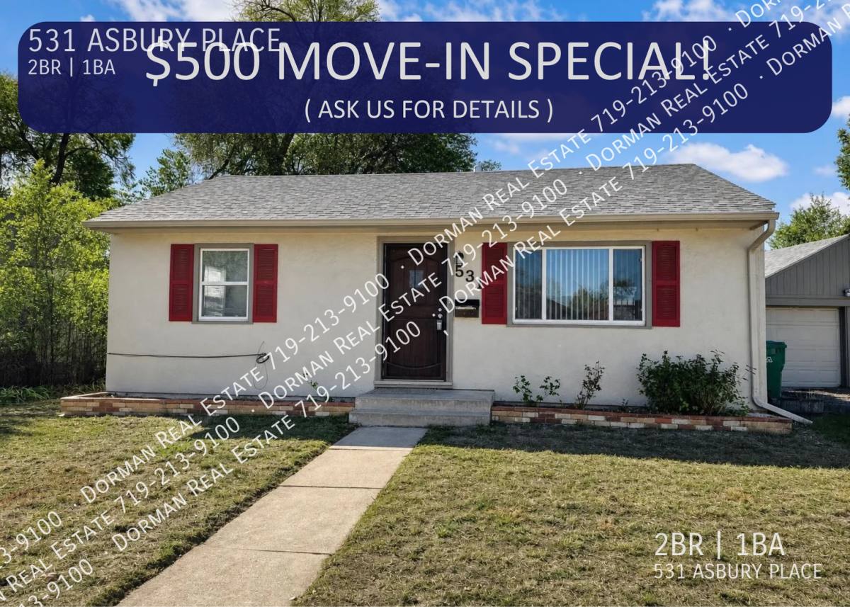 House for rent at 531 Asbury Place, Colorado Springs, CO 80905