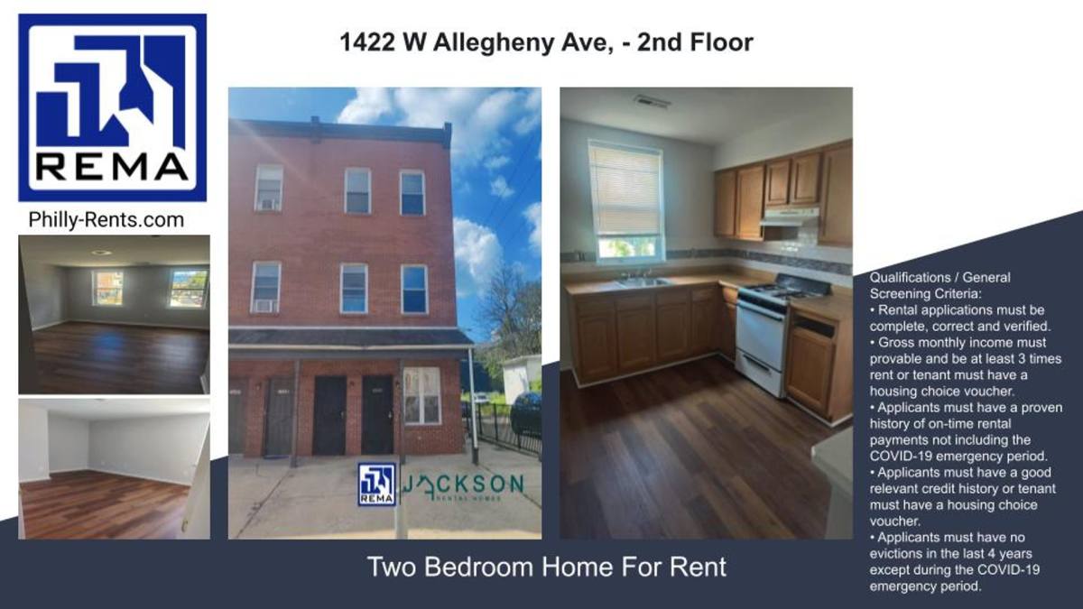 Apartment for rent at 1422 W Allegheny Ave, Philadelphia, PA 19132