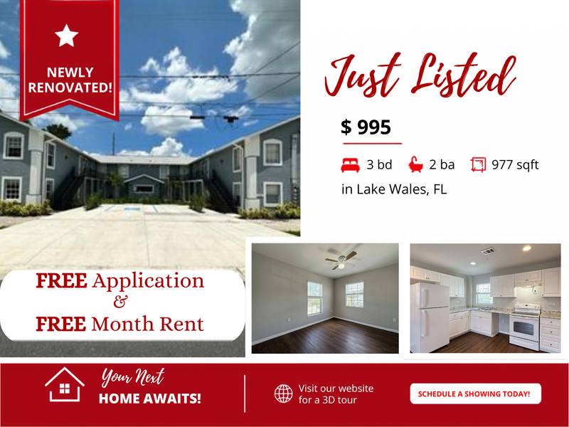 Apartment for rent at 425 F St #8, Lake Wales, FL 33853