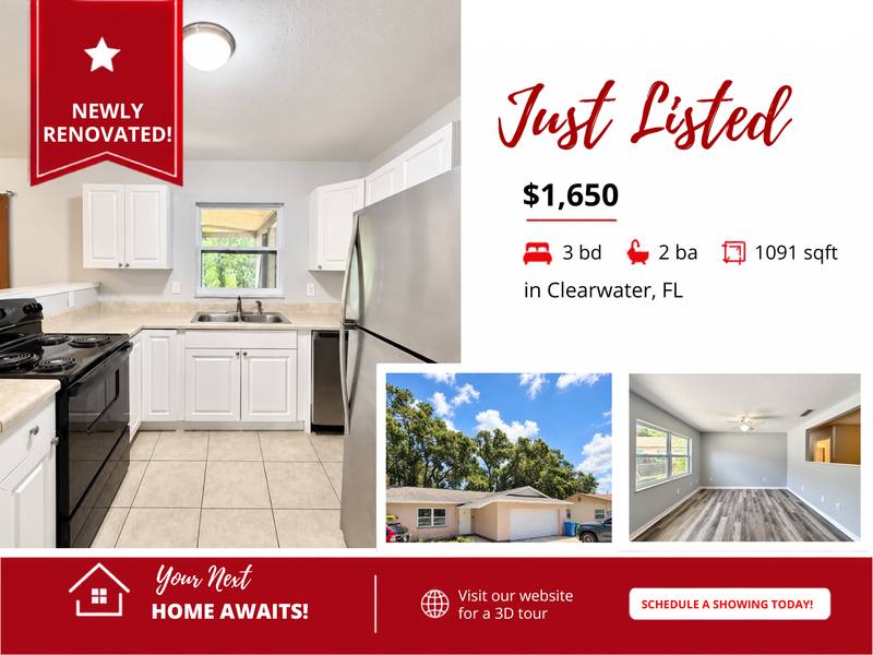 Apartment for rent at 15657 Waverly St #3, Clearwater, FL 33760