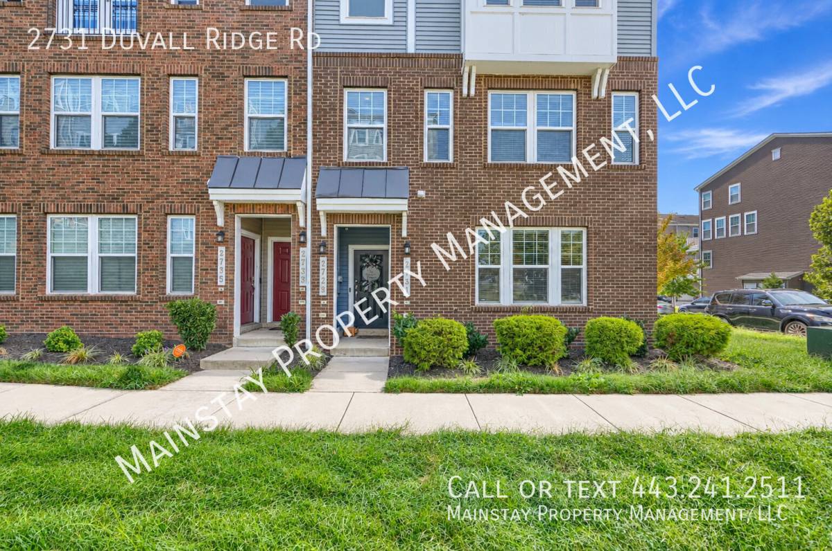 Townhouse for rent at 2731 Duvall Ridge Rd, Hyattsville, MD 20785