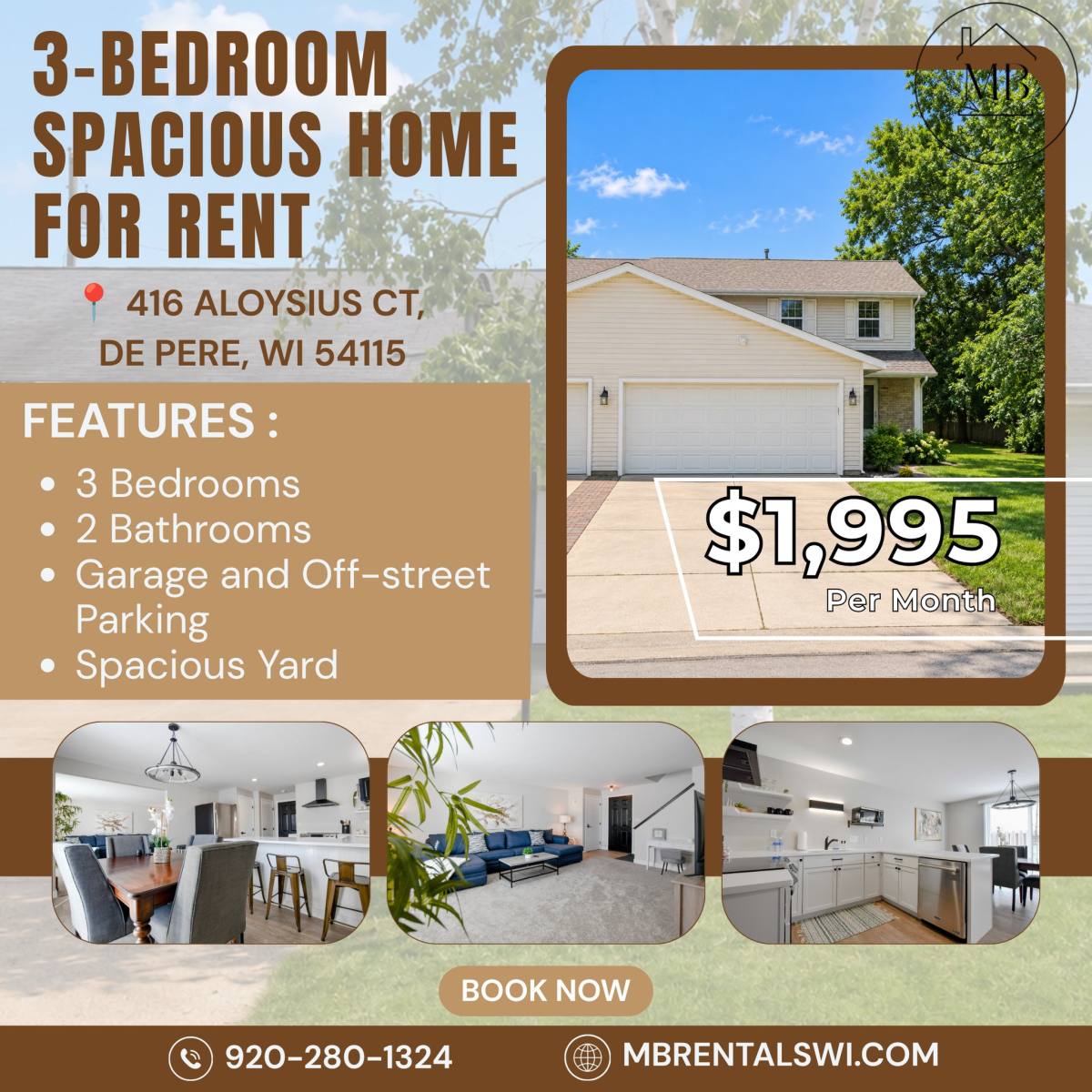 Townhouse for rent at 416 Aloysius Court #1, De Pere, WI 54115