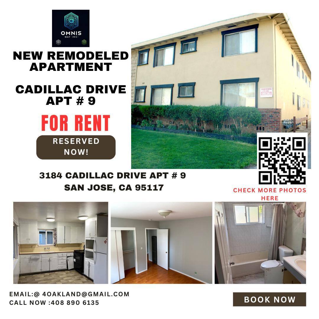 Apartment for rent at 3184 Cadillac Dr #CAD9, San Jose, CA 95117