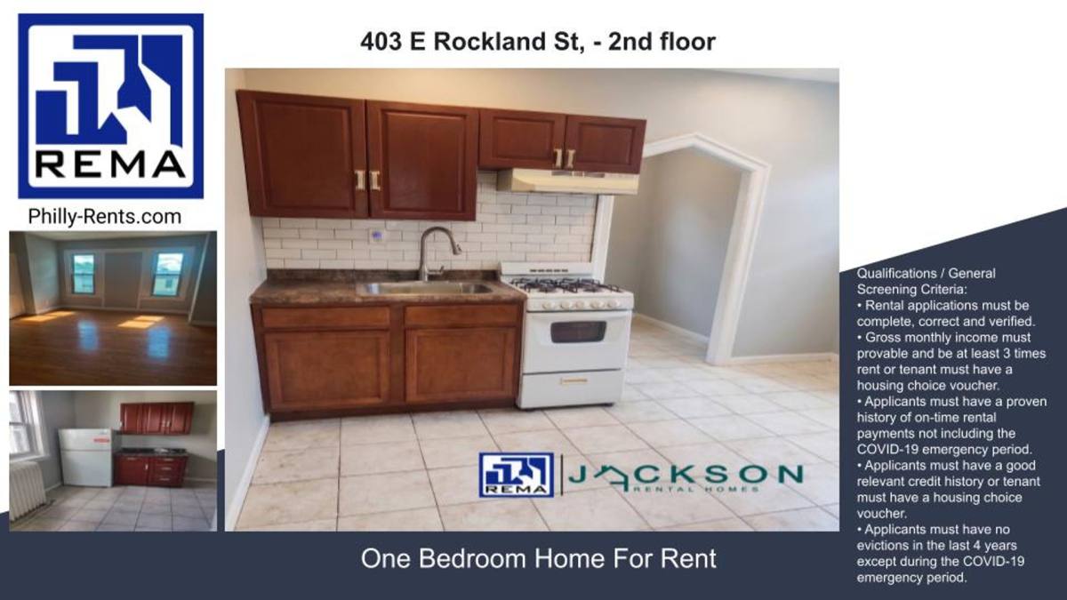 Apartment for rent at 403 E Rockland St, Philadelphia, PA 19120